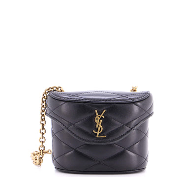 Saint Laurent June Box Bag Quilted Leather Micro