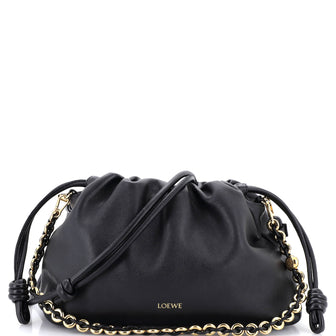 Loewe Flamenco Knot Chain Purse Bag Leather Medium