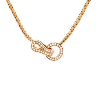 Cartier Agrafe Choker Necklace 18K Yellow Gold with Diamonds