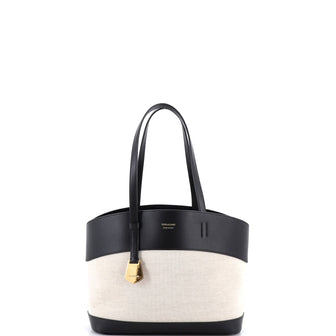 Salvatore Ferragamo Charming Tote Canvas with Leather Small
