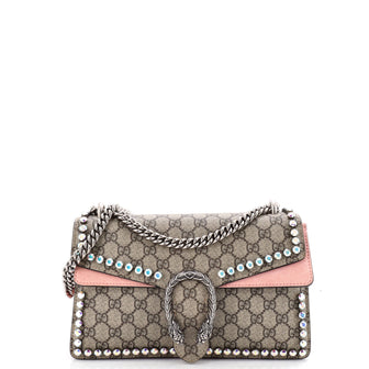 Gucci Dionysus Bag Crystal Embellished GG Coated Canvas Small