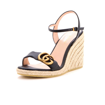 Gucci Women's Aitana Wedge Espadrilles Leather