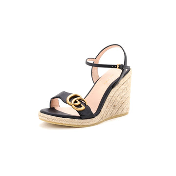 Gucci Women's Aitana Wedge Espadrilles Leather