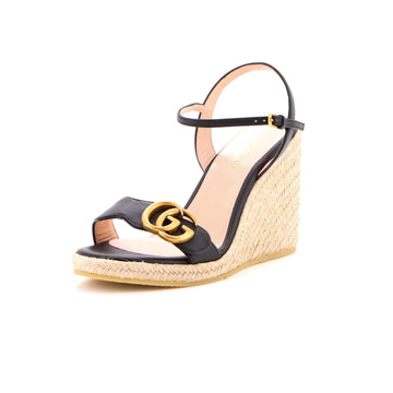 Gucci Women's Aitana Wedge Espadrilles Leather
