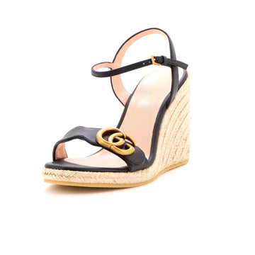 Gucci Women's Aitana Wedge Espadrilles Leather