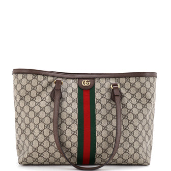 Gucci Ophidia Shopping Tote GG Coated Canvas Medium