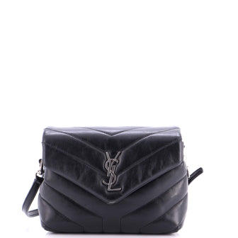 Saint Laurent Loulou Shoulder Bag Matelasse Chevron Leather Toy