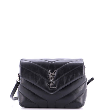 Saint Laurent Loulou Shoulder Bag Matelasse Chevron Leather Toy