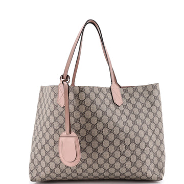 Gucci Reversible Tote GG Coated Canvas with Leather Medium
