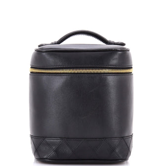 Chanel Vintage Cosmetic Case Lambskin Tall