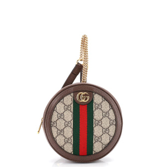 Gucci Ophidia Round Backpack GG Coated Canvas Mini