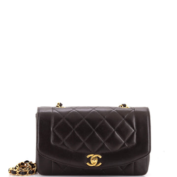 Chanel Vintage Diana Flap Bag Quilted Lambskin Small