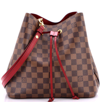 Louis Vuitton NeoNoe Handbag Damier with Leather MM
