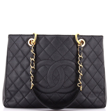 Chanel Grand Shopping Tote Quilted Caviar