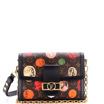 Louis Vuitton Dauphine Shoulder Bag Limited Edition Fornasetti Cameo Monogram Canvas MM