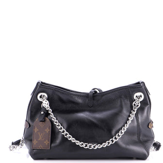 Louis Vuitton CarryAll Cargo Hobo Leather with Monogram Canvas PM