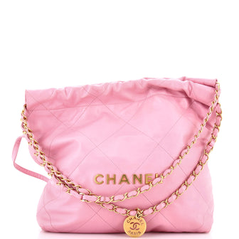 Chanel 22 Chain Hobo Quilted Calfskin Small