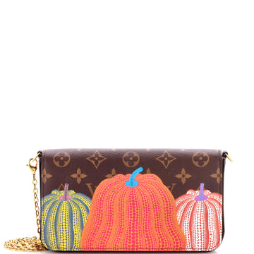 Louis Vuitton Felicie Pochette Yayoi Kusama Pumpkins Monogram Canvas