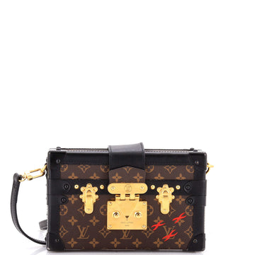 Louis Vuitton Petite Malle Handbag Monogram Canvas