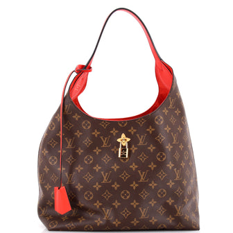Louis Vuitton Flower Hobo Monogram Canvas with Leather