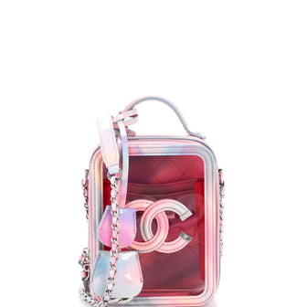 Chanel Filigree Vertical Vanity Case PVC with Lambskin