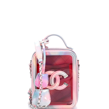 Chanel Filigree Vertical Vanity Case PVC with Lambskin