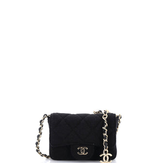 Chanel Classic Flap Chain Belt Bag Quilted Jersey Mini