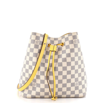 Louis Vuitton NeoNoe Handbag Damier with Leather MM