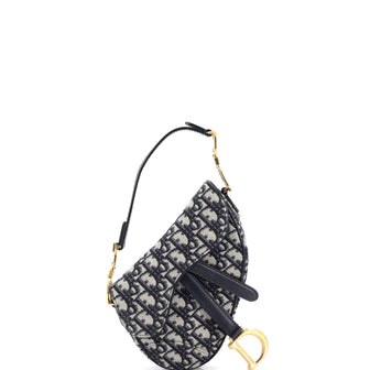 Christian Dior Saddle Handbag Oblique Canvas Mini
