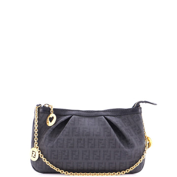 Fendi Chain Pochette Zucchino Coated Canvas