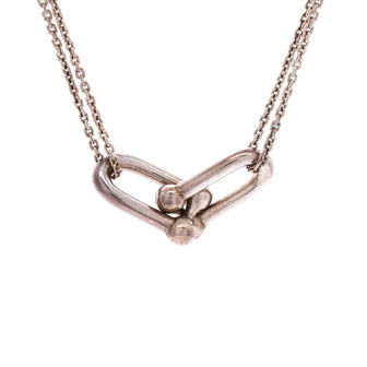 Tiffany & Co. HardWear Double Link Pendant Necklace Sterling Silver