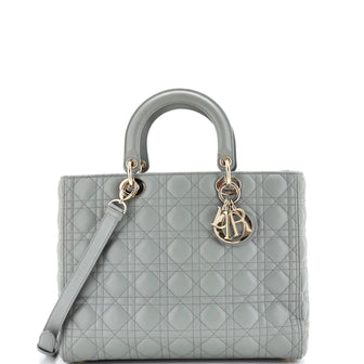 Christian Dior Lady Dior Bag Cannage Quilt Lambskin Large