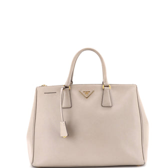 Prada Double Zip Lux Tote Saffiano Leather Large