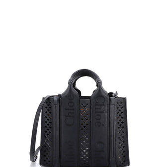 Chloe Woody Convertible Tote Leather Small