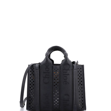 Chloe Woody Convertible Tote Leather Small