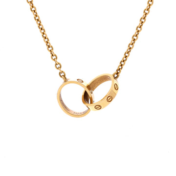 Cartier Love Interlocking Necklace 18K Yellow Gold