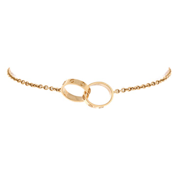 Cartier Love Interlocking Bracelet 18K Yellow Gold