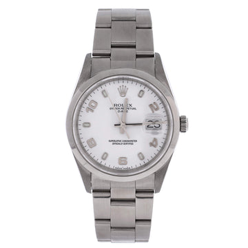 Rolex Oyster Perpetual Date Automatic Watch Stainless Steel 34