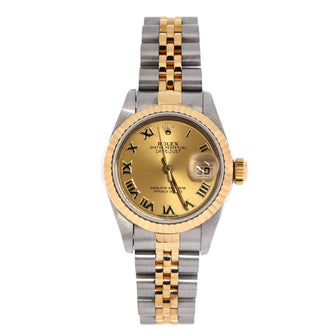 Rolex Oyster Perpetual Datejust Automatic Watch Stainless Steel and Yellow Gold 26