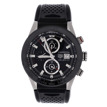 Tag Heuer Carrera Calibre Heuer 01 Chronograph Automatic Watch Stainless Steel with Ceramic 43