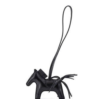 Hermes GriGri Rodeo Touch Bag Charm Leather with Lizard PM