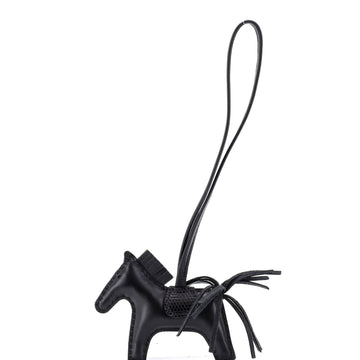 Hermes GriGri Rodeo Touch Bag Charm Leather with Lizard PM