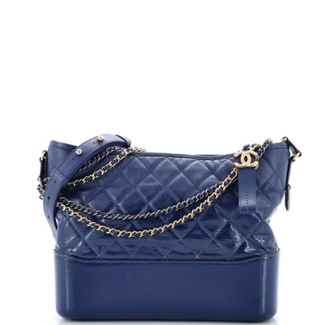 Chanel Gabrielle Hobo Quilted Goatskin and Patent Medium