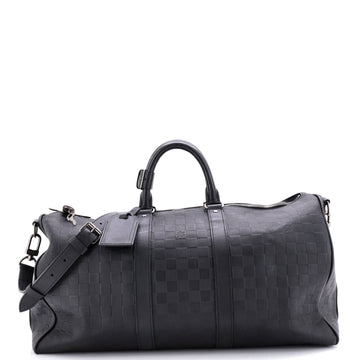 Louis Vuitton Keepall Bandouliere Bag Damier Infini Leather 45