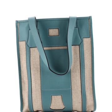 Hermes Petit H Bell Tote Toile and Leather PM