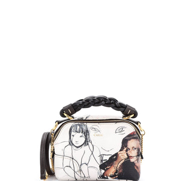 Chloe Daria Chain Bag Print Leather Mini