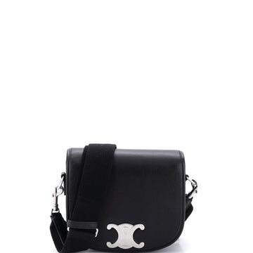 Celine Besace Triomphe Shoulder Bag Leather Small