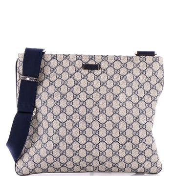 Gucci Zip Top Messenger Bag GG Coated Canvas Large