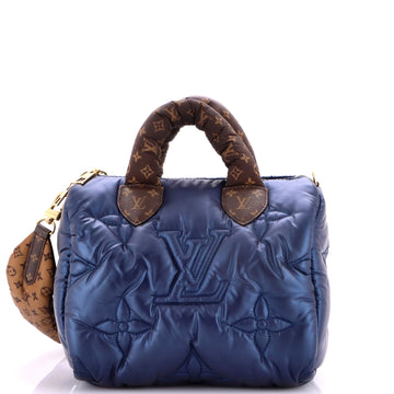 Louis Vuitton Speedy Bandouliere Bag Monogram Quilted Econyl Nylon 25