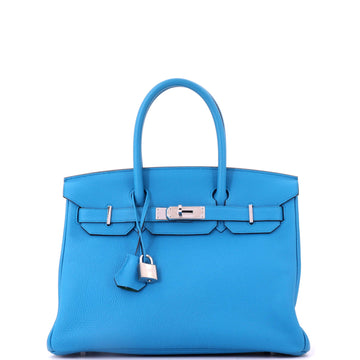 Hermes Birkin Handbag Verso Togo with Palladium Hardware 30